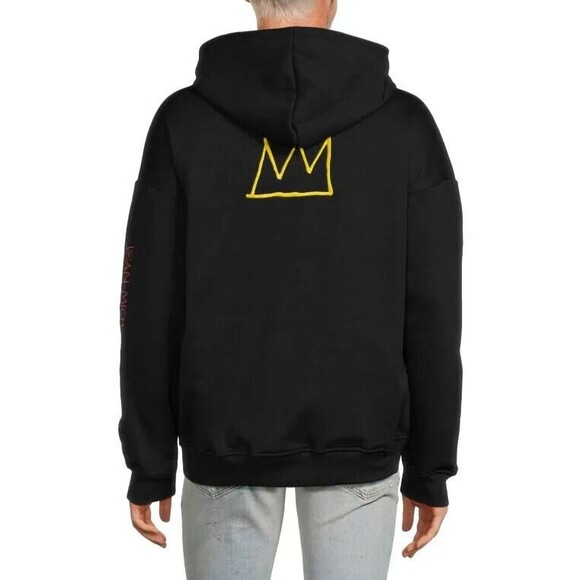 Reason Basquiat Hoodie Men’s Large Black White Evil Thoughts Graphic - Picture 3 of 16